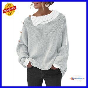 Oversized Turtleneck Pullover Sweater Women's Winter Knit Top